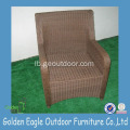 Gaart Miwwelen -Aluminium Wicker Stol kinnekleche Stil